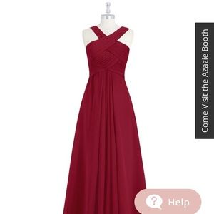 Azazie Kaleigh dress in burgundy size 0